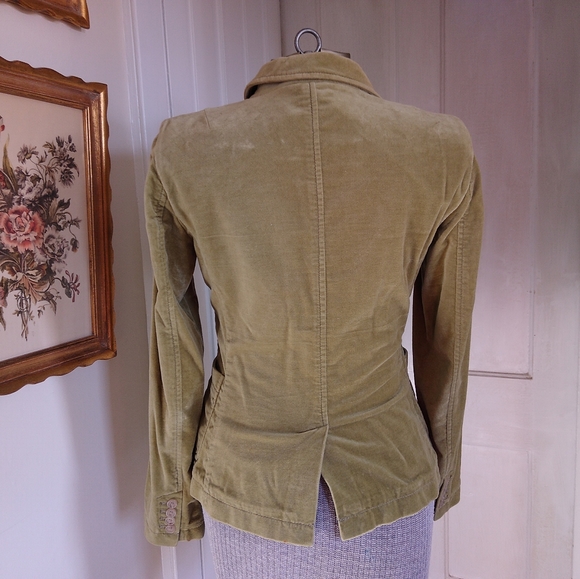 J. CREW Green Velvet Jacket - Picture 5 of 11